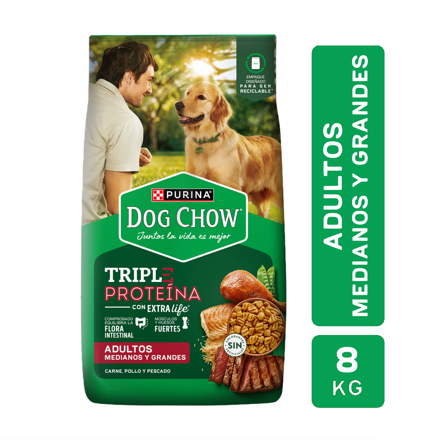 DOG CHOW ADULTO TRIPLE PROTEINA M&G