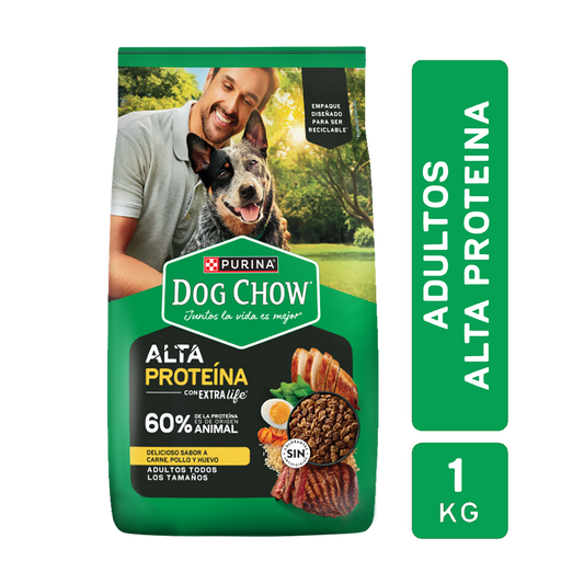 DOG CHOW Adulto Alta Proteina 1kg