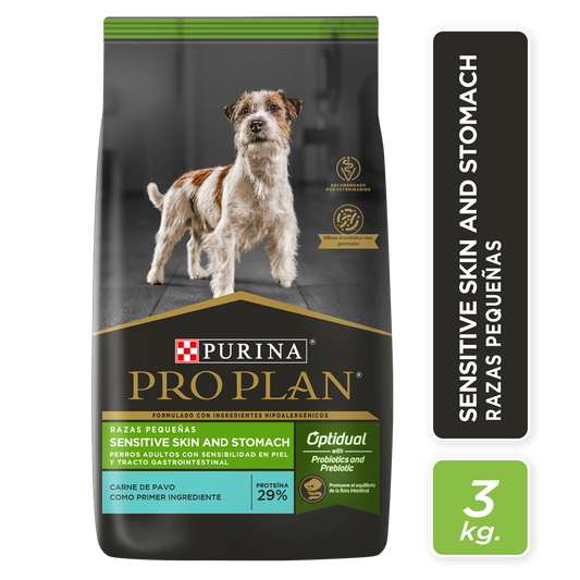 Pro Plan Sensitive Skin and Stomach Perro Raza Pequeña