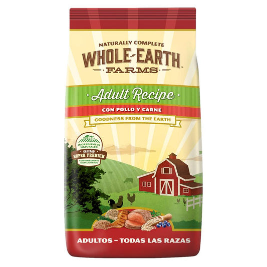 Whole Earth Farms - Adultos (Pollo y Carne)